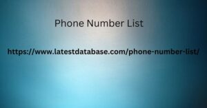 Phone Number List